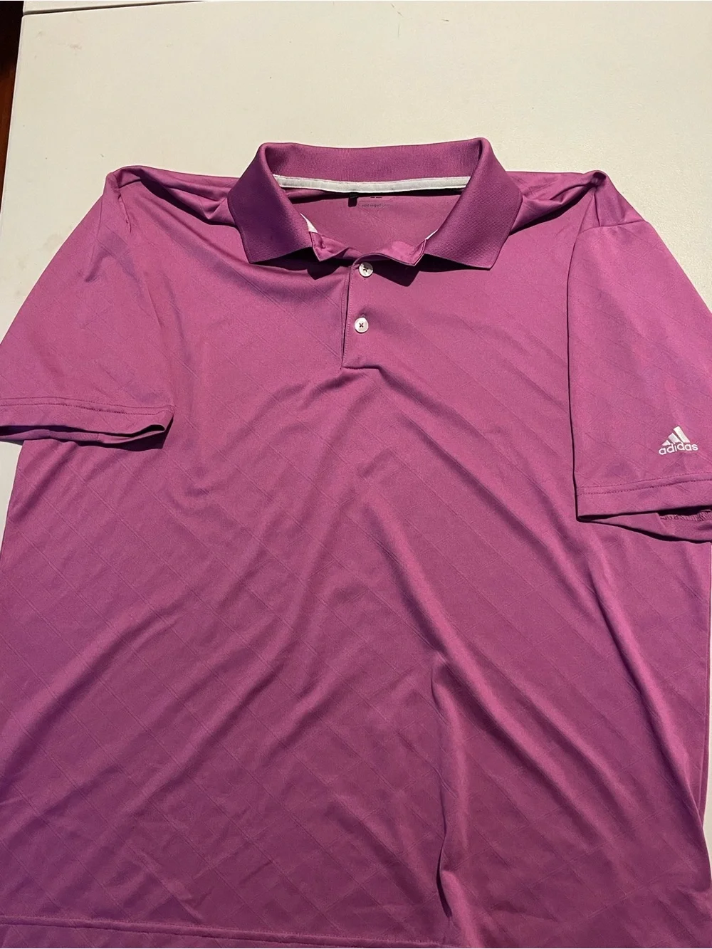 adidas Men's Polo Shirt in Bright Magenta